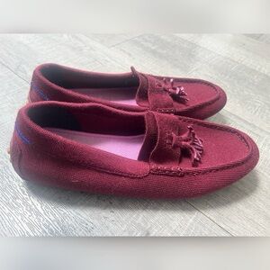 Rothy's Merino Wool Tassel Driving Loafer in Merlot Men's Size 10 RETIRED $189